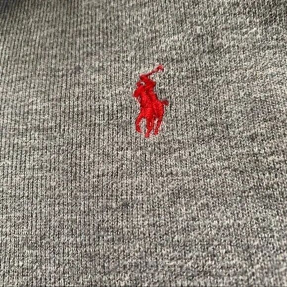 Polo Ralph Lauren Men’s Grey 1/4 Zip Sweater size XL - Picture 5 of 6